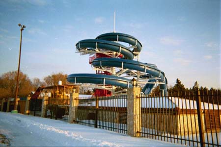 Four Bears Water Park - Water Slide From Karen Pier Hunt